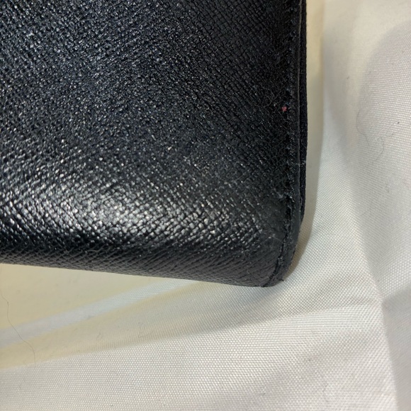 Tory Burch Black Saffiano Zip Wallet with Gold Logo Accent - Picture 9 of 9